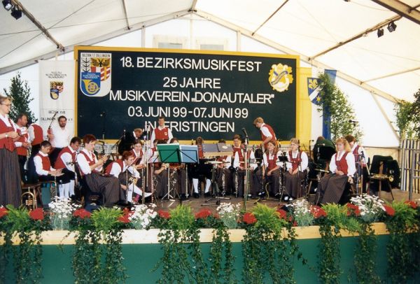 Aufbau auf der Bühne