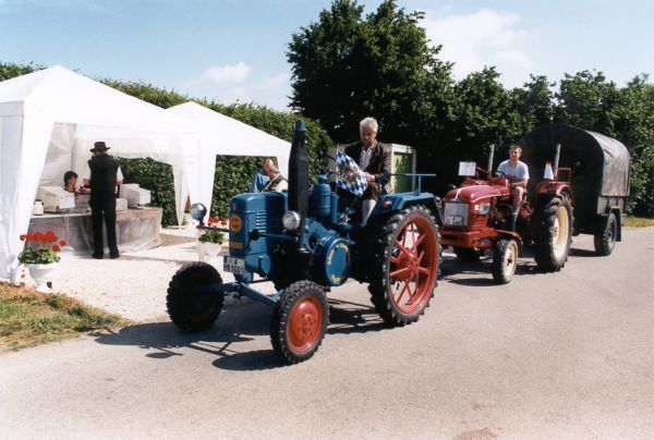 Oldtimer bei der Anmeldung