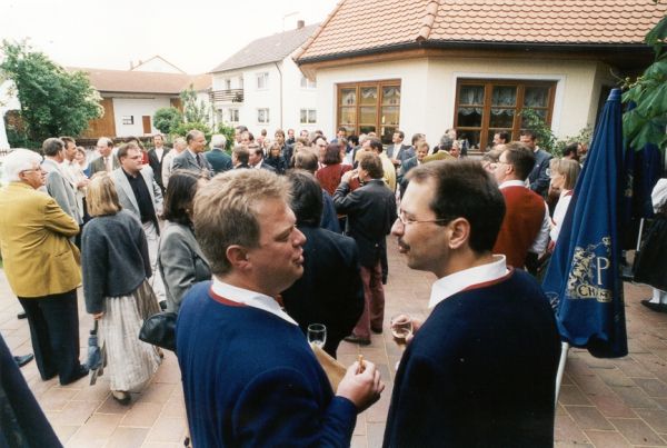 Der Sektempfang vor dem Festakt