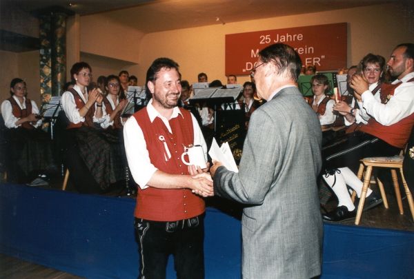 Oberbürgermeister Hans-Jürgen Weigl und Dirigent Wolfgang Mühldorfer