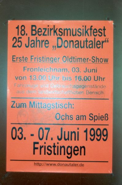 Werbeplakat Oldtimershow