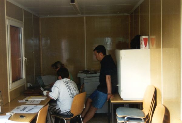 Arbeit im Festbüro
