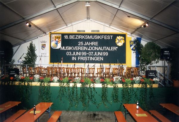 Die fertige Bühne